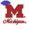 Michigan Embroidery logo for Jersey