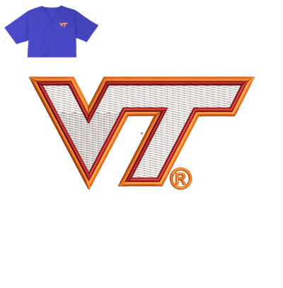 Vt Embroidery logo for Jersey .