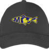 Fish M Embroidery logo for Cap .