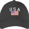 USA Flag Embroidery logo for Cap .