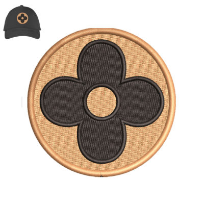 Flower 3d puff Embroidery logo for Cap .