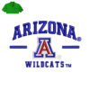 Arizona Wildcats Embroidery logo for Polo Shirt .