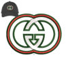 GG 3d puff Embroidery logo for Cap .