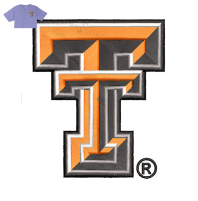 Texas Tech Embroidery logo for Jersey .
