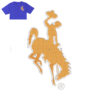 Horse Man Embroidery logo for Jersey .