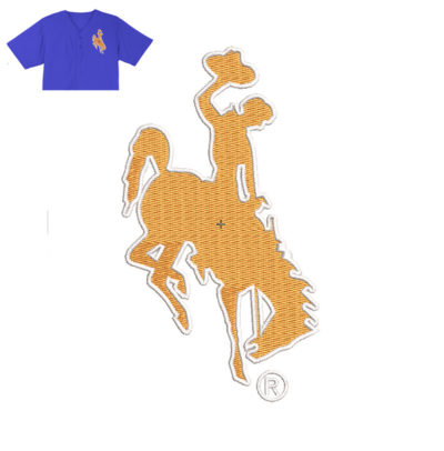 Horse Man Embroidery logo for Jersey .