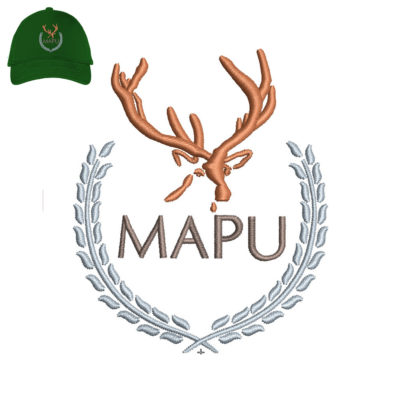Mapu Embroidery logo for Cap .
