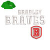 Bradley Braves Embroidery logo for Polo Shirt .
