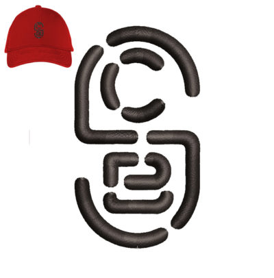 Sce Embroidery logo for Cap .