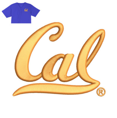 Cal Embroidery logo for Jersey .