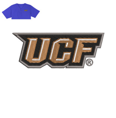 Ucf Embroidery logo for Jersey .