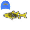 Fish Nj Embroidery logo for Cap .