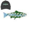 Fish Oregon Embroidery logo for Cap .