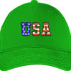 USA 3d puff Embroidery logo for Cap .