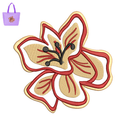 Best Flower Embroidery Logo.
