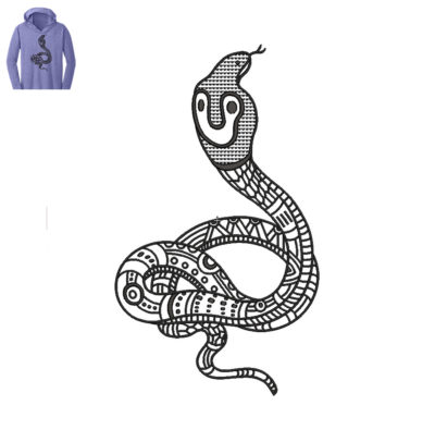 Best Snake Embroidery Logo.