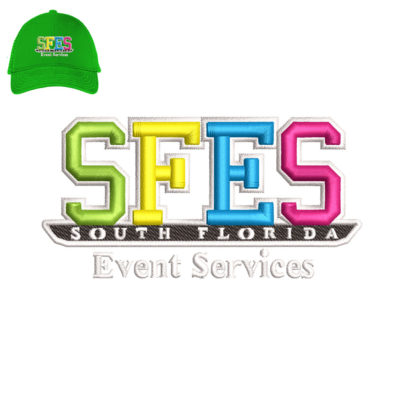 SFES Embroidery 3D Puff logo for Cap .
