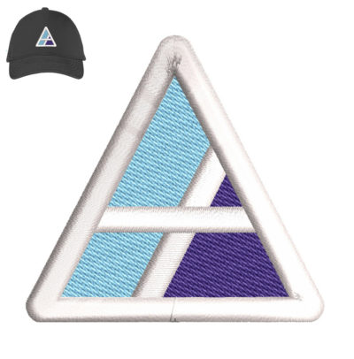 Tringle Diamond 3d Embroidery logo for Cap.