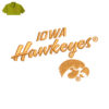 Iowa Hawkeyes Embroidery logo for Polo Shirt .