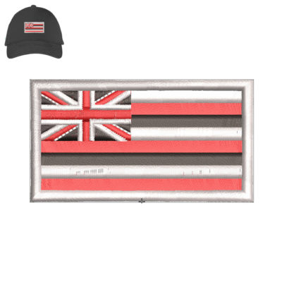 Flag Nametags 3d puff Embroidery logo for Cap .