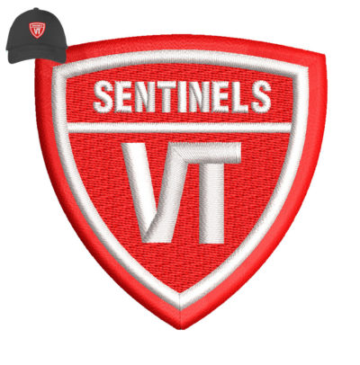 Sentinels 3d puff Embroidery logo for Cap .