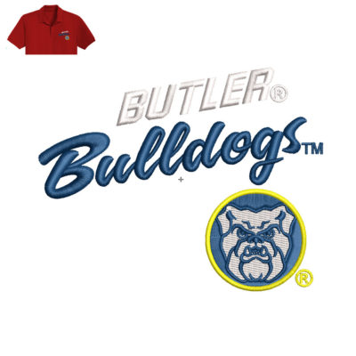 Butter Bulldogs Embroidery logo for Polo Shirt .