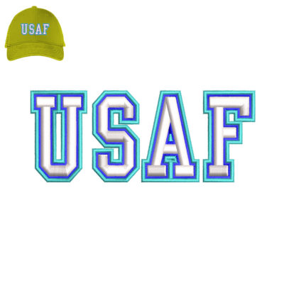 Usaf 3d puff Embroidery logo for Cap .