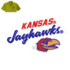 Kansas Jayhawks Embroidery logo for Polo Shirt .