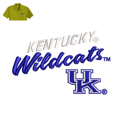 Kentucky Wiedcats Embroidery logo for Polo Shirt .