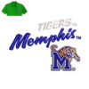 Tigers Mencphis Embroidery logo for Polo Shirt .