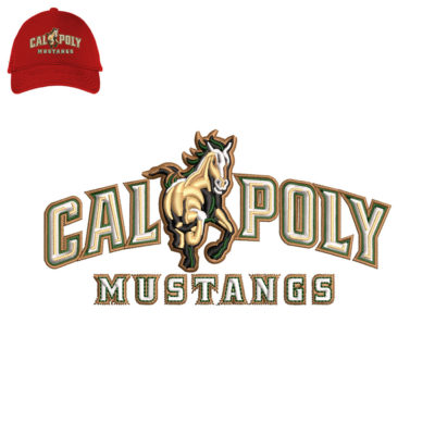 Calopoly 3d puff Embroidery logo for Cap .