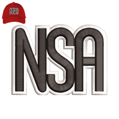 NSA Embroidery logo for Cap .