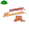 Gophers Miuesqta Embroidery logo for Polo Shirt .