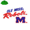 Ole Miss Embroidery logo for Polo Shirt .
