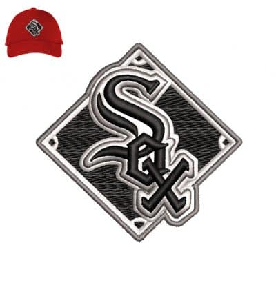 CHICAGO SOX 3dpuff Embroidery logo for Cap .