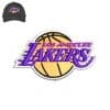 Lakers 3dpuff Embroidery logo for Cap .