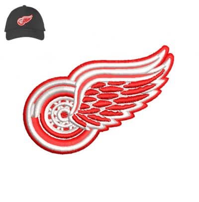 Red Wing clipart Embroidery 3dpuff logo for Cap .