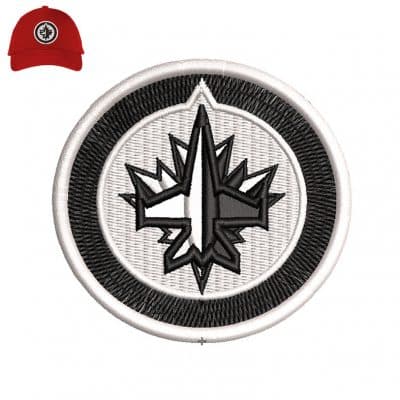 Winnipeg jets 3dpuff Embroidery logo for Cap .