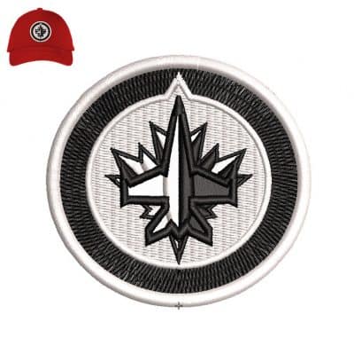 Winnipeg jets 3dpuff Embroidery logo for Cap .