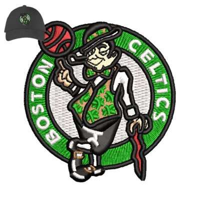 Boston celtics 3dpuff Embroidery logo for Cap .