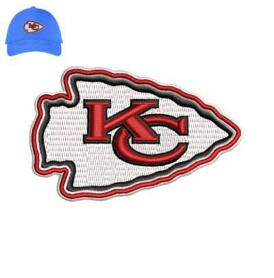 Kansas city 3dpuff Embroidery logo for Cap .