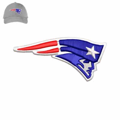 Nfl New Engled 3d puff Embroidery logo for cap.