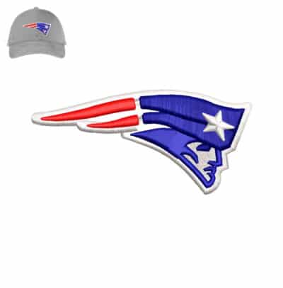 Nfl New Engled 3d puff Embroidery logo for cap.