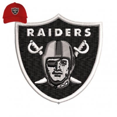 Raiders 3d puff Embroidery logo cap .