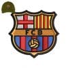 FC Barcelona 3dpuff Embroidery logo for cap .