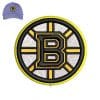 Boston Bruins 3d puff Embroidery logo for Cap .
