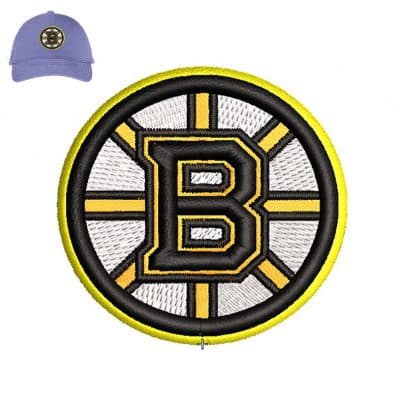 Boston Bruins 3d puff Embroidery logo for Cap .