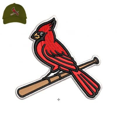 Louis Cardinals Bird Embroidery 3dpuff logo for Cap .