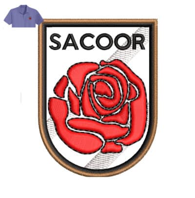 Sacoor Embroidery logo for polo Shirt .