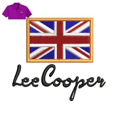 Lee Cooyer Embroidery logo for Polo Shirt.